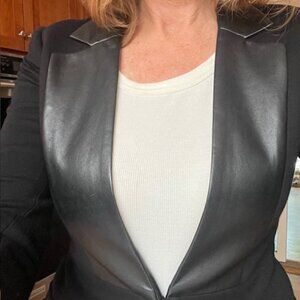 Trending Holiday Season - Bailey 44 Vegan Leather Label Blazer